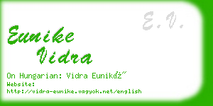 eunike vidra business card